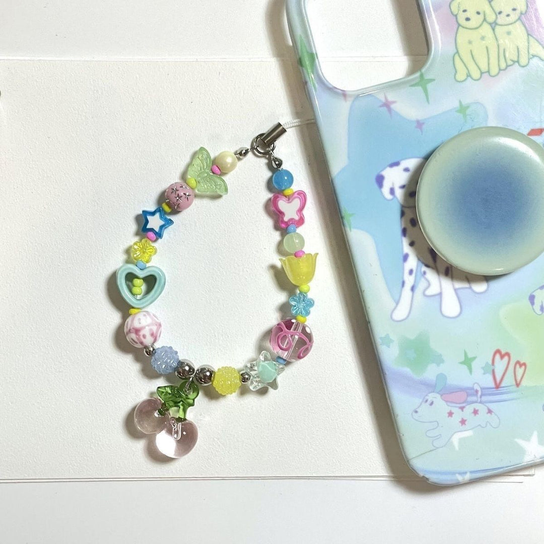 Playful Beaded Charm Mobile Lanyard Stornfield