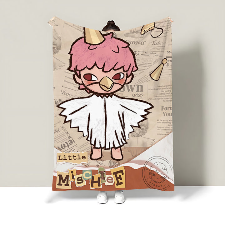 Art-Inspired Plush Blanket