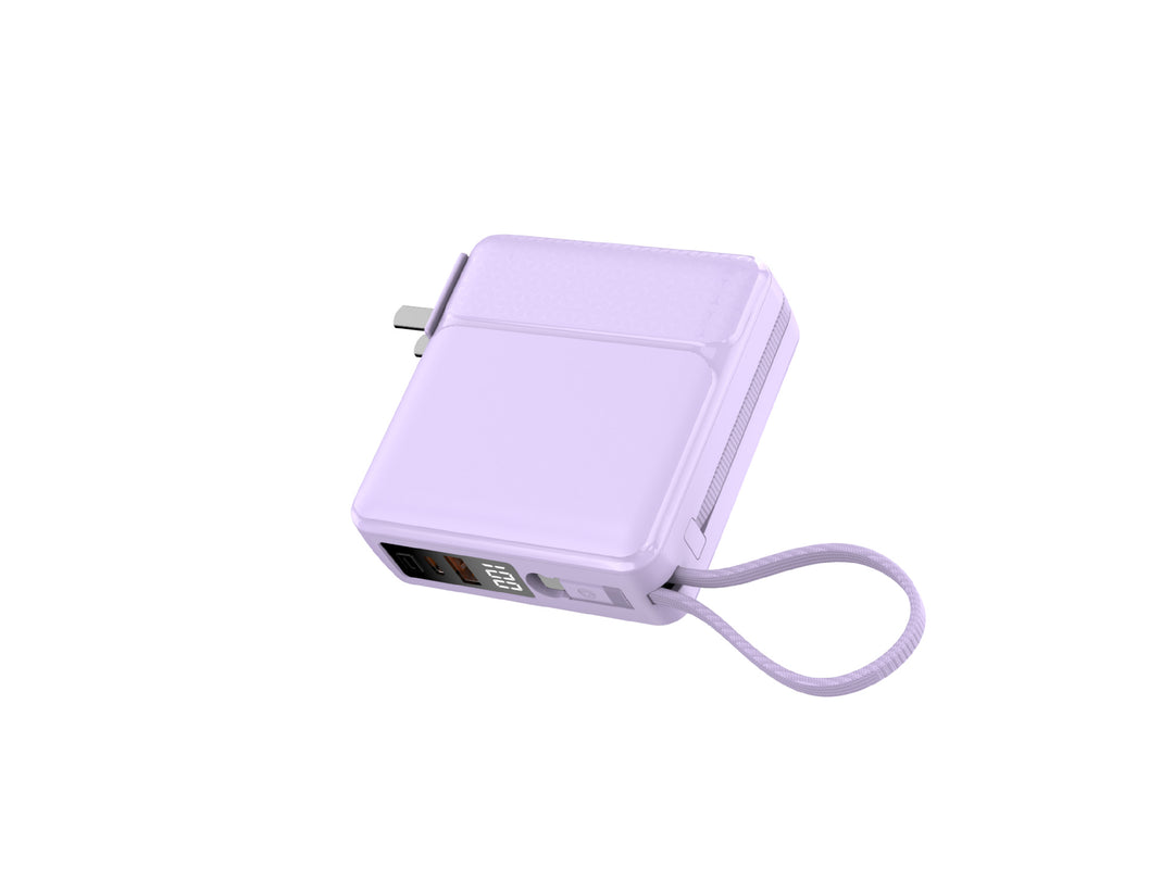 Compact quick-charge power bank with LCD display and integrated safety technology Stornfield