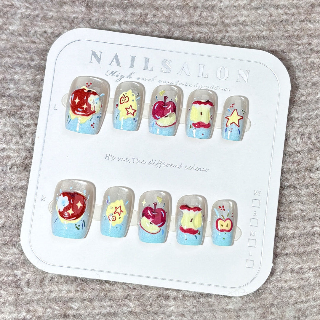 Cartoon-Themed Decorative Press-On Nails