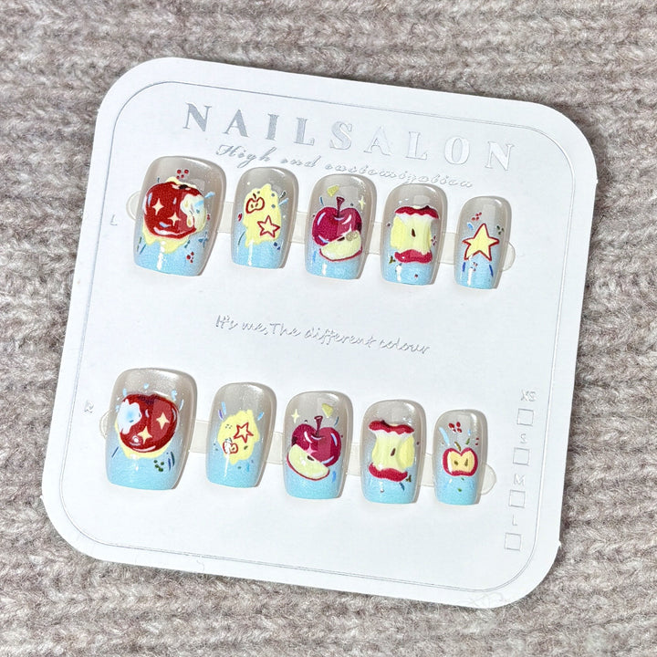 Cartoon-Themed Decorative Press-On Nails