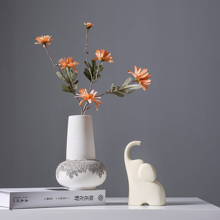 Textured Ceramic Centerpiece