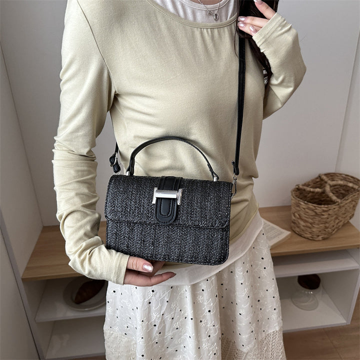 Woven Handbag with Adjustable Strap
