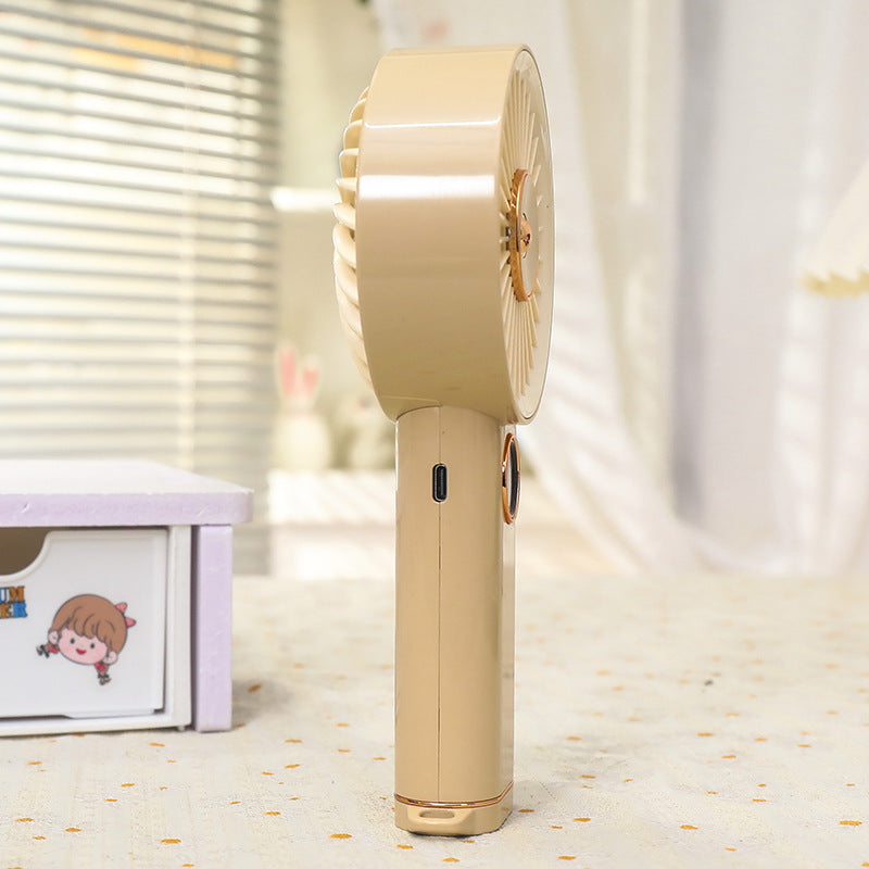 Women Portable Hand Fan with USB Charging Option and Intuitive Design Stornfield