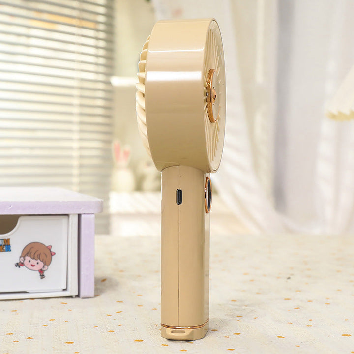 Women Portable Hand Fan with USB Charging Option and Intuitive Design Stornfield