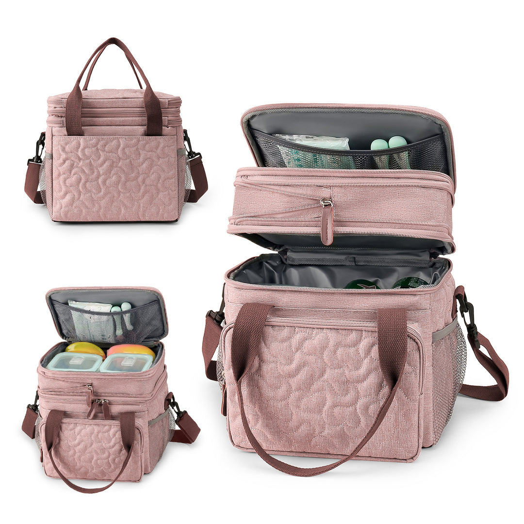 Cooler bag with insulated compartments and reinforced carrying system Stornfield
