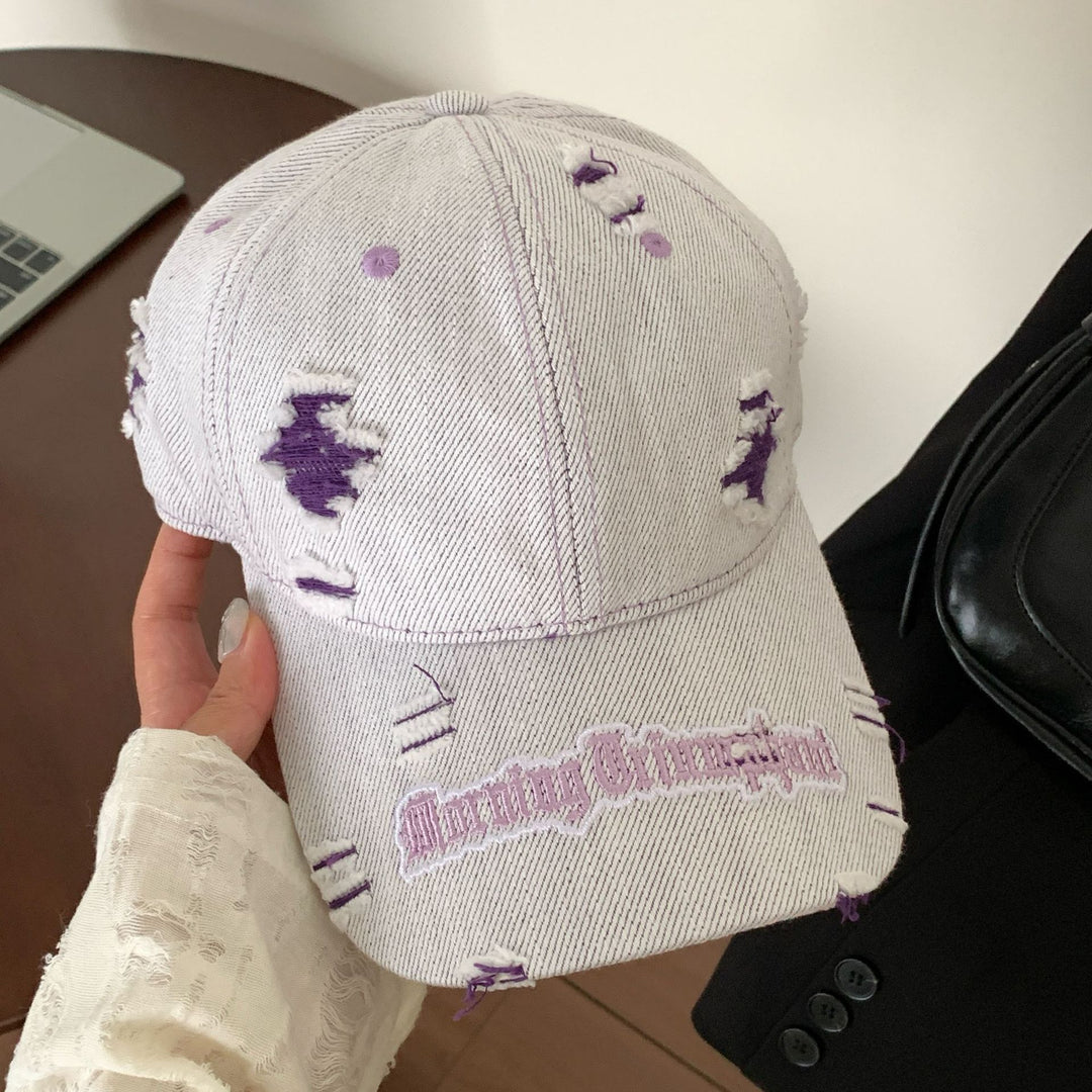 Women's Distressed Denim Baseball Cap Stornfield