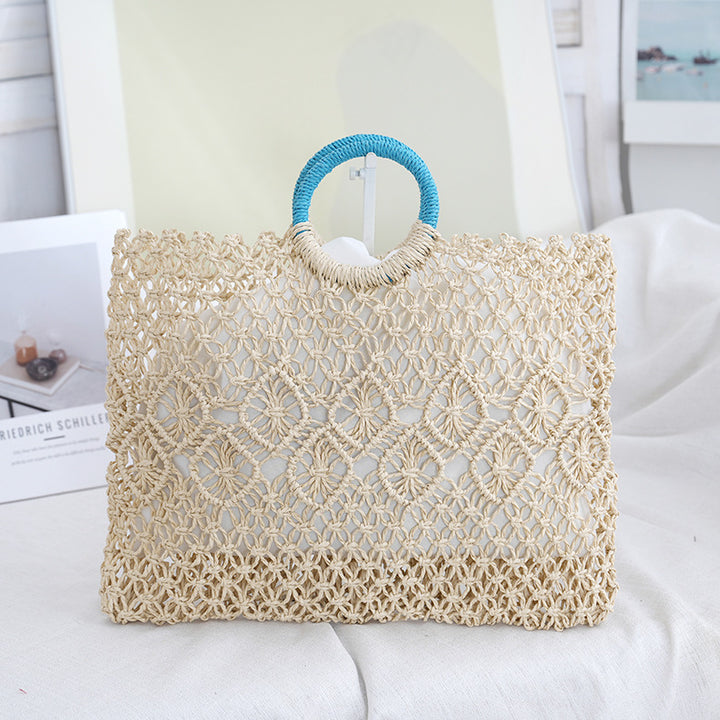 Macramé Tote Bag with Artistic Designs Stornfield