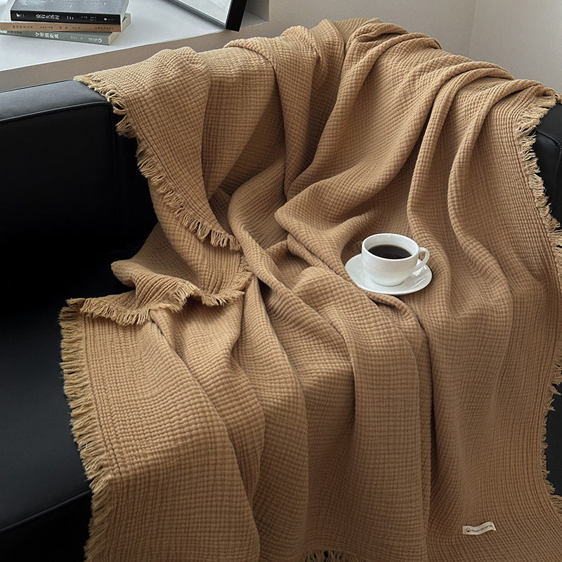 Women's cozy waffle textured blanket Stornfield