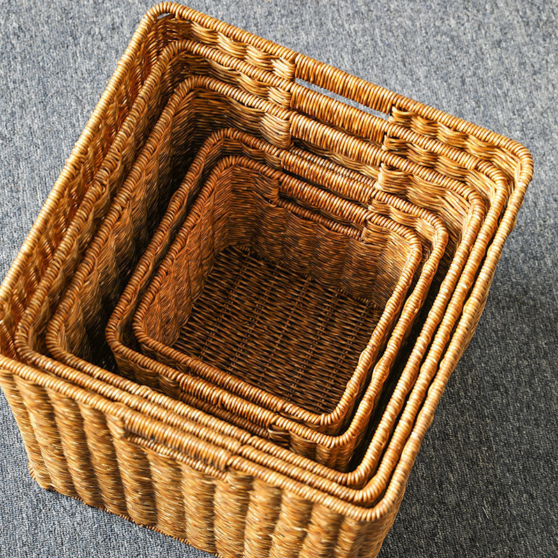 Handwoven Rustic Storage Cube Stornfield