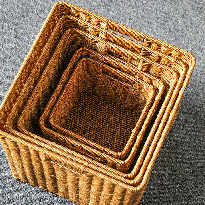 Handwoven Rustic Storage Cube Stornfield
