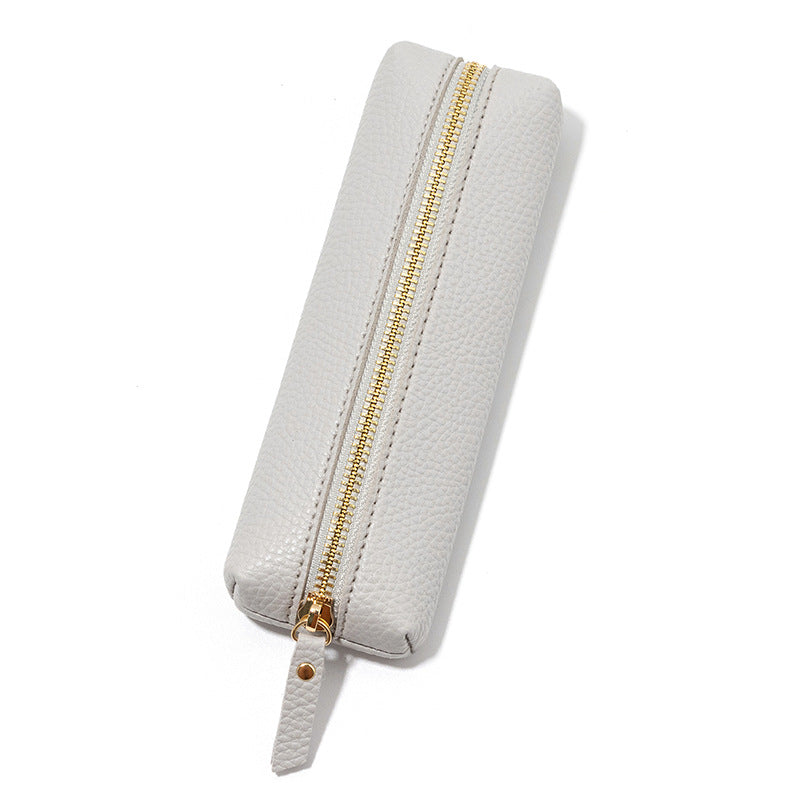 Premium Leather Zippered Pencil Case Stornfield