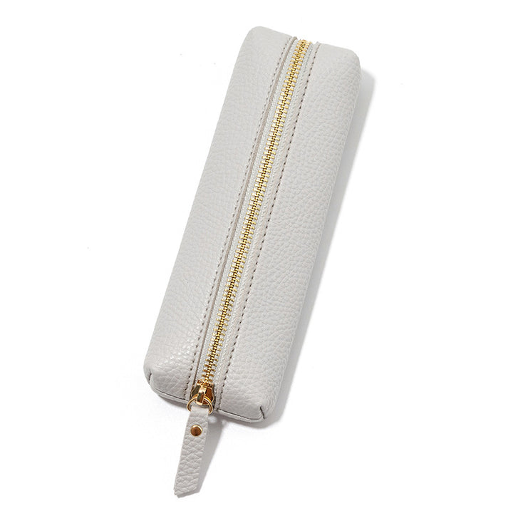 Premium Leather Zippered Pencil Case Stornfield