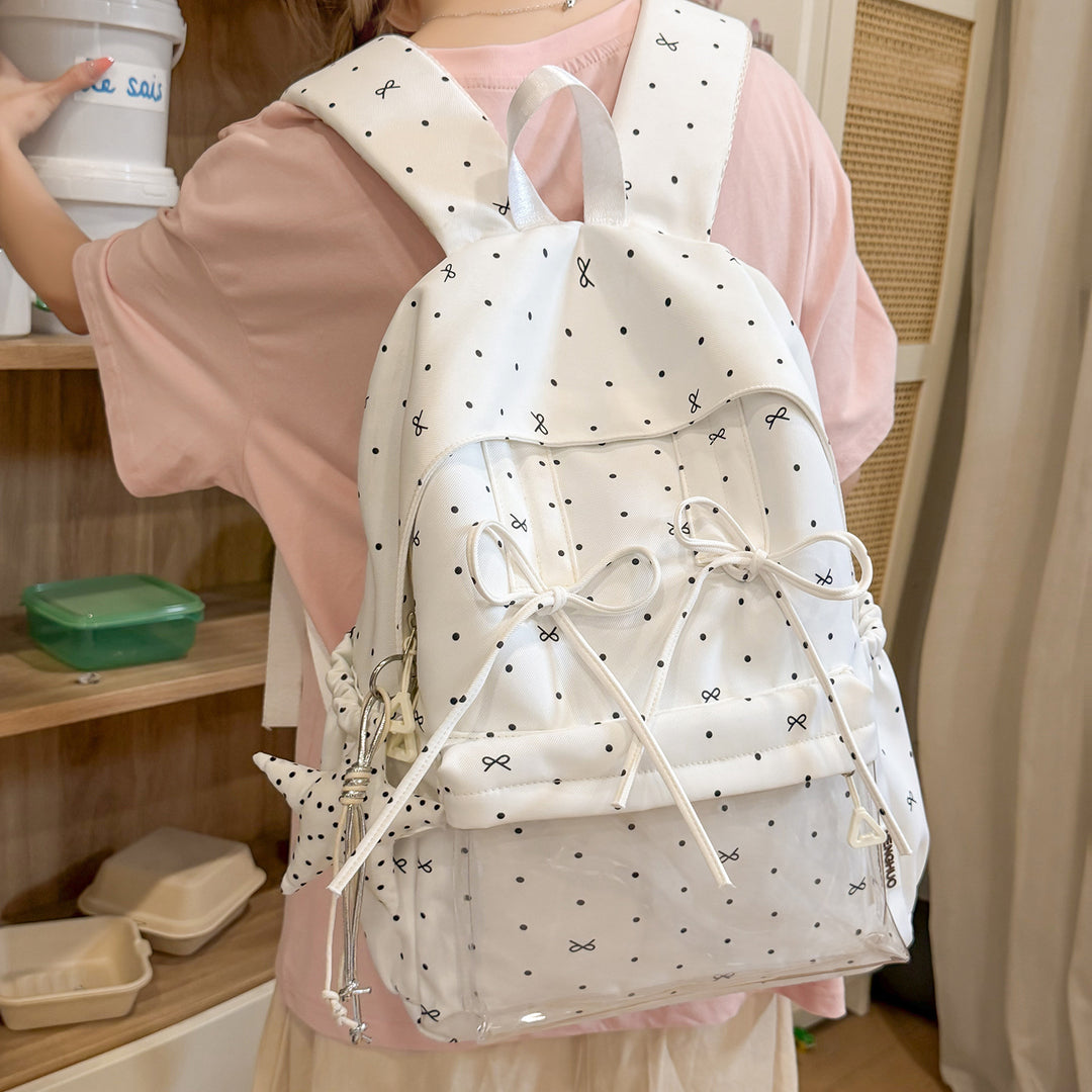 Stylish Polka Dot Pattern Backpack Stornfield