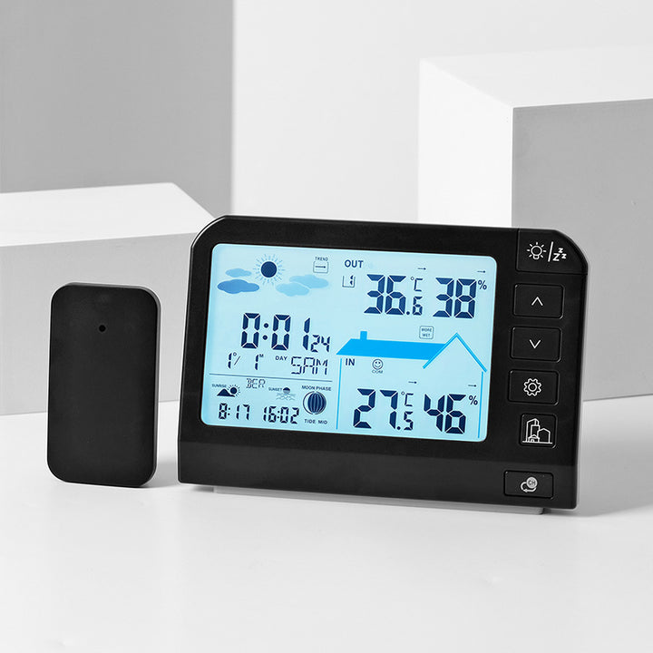 Digital Weather Alarm Clock with Multifunctional Display Stornfield