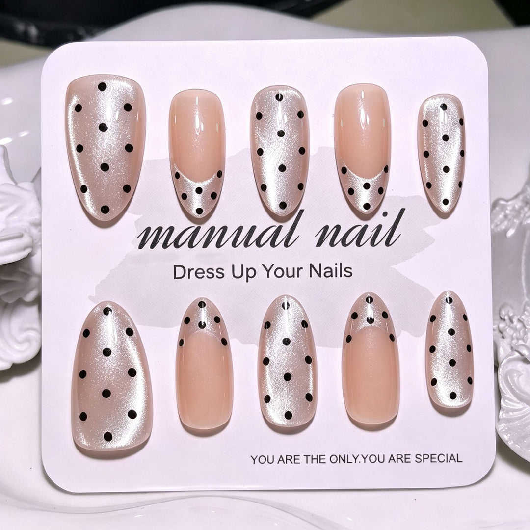Artistic Polka Dot Press-On Nail Tips Stornfield