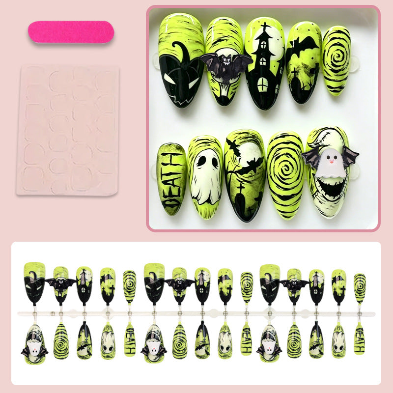 Halloween Artificial Nail Set with Creepy Designs Stornfield