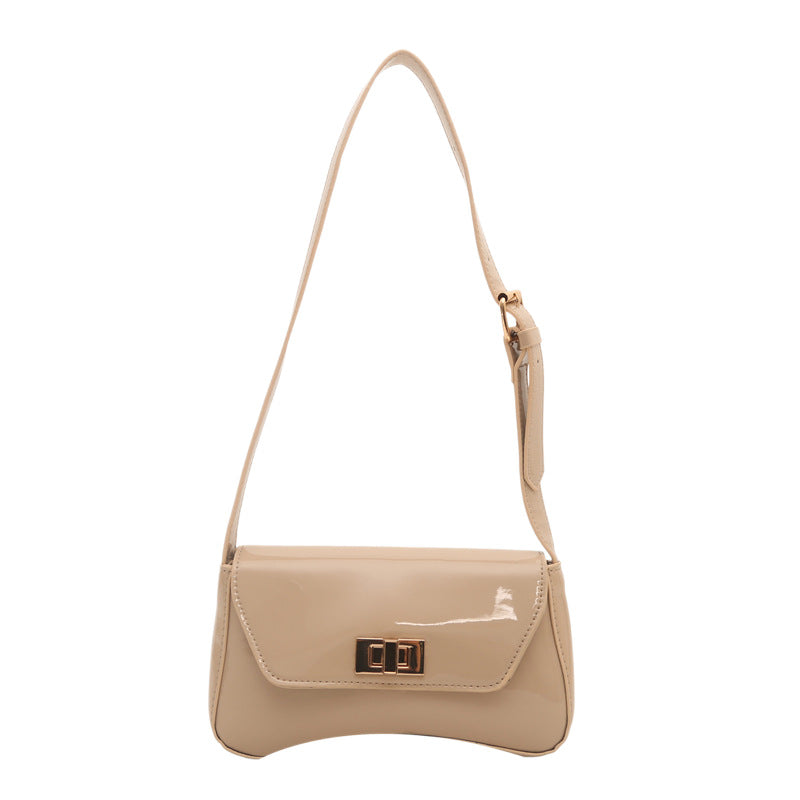 Elegant Patent Leather Mini Shoulder Bag