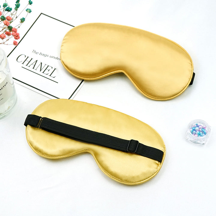 Unisex nan luxurious silk sleep mask with contoured eye cavity and adjustable elastic band Stornfield