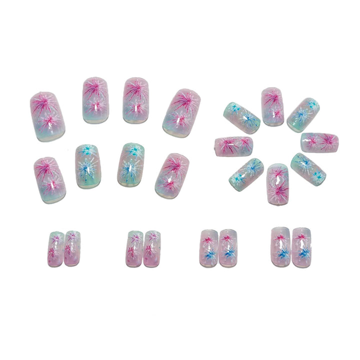 Artificial nails with sparkling star design Stornfield