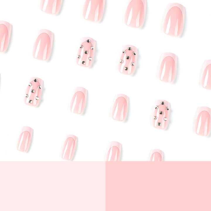 Artful Nail Extensions with Glamorous Rhinestone Decorations Stornfield