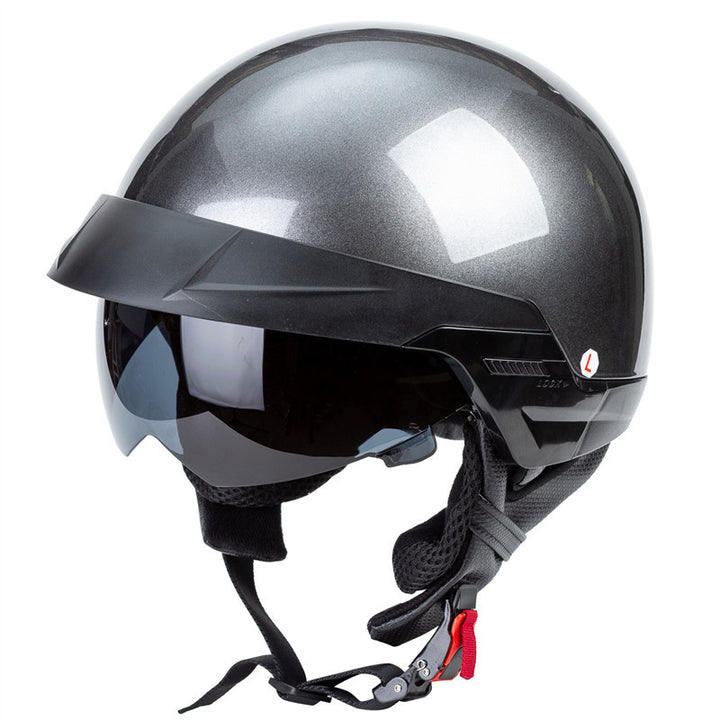 Urban Style Motorcycle Half-Helmet with Visor Stornfield