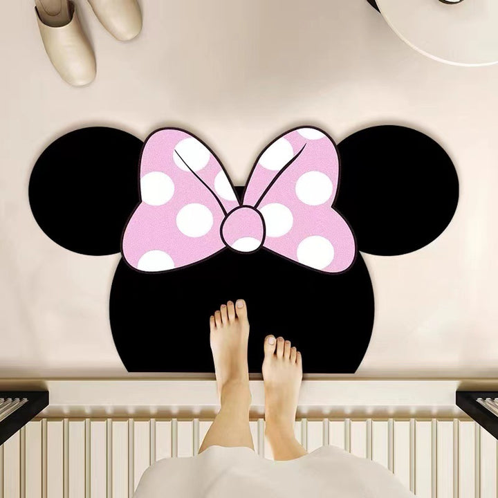 Cartoon Mouse-Themed Mat for Home Decor