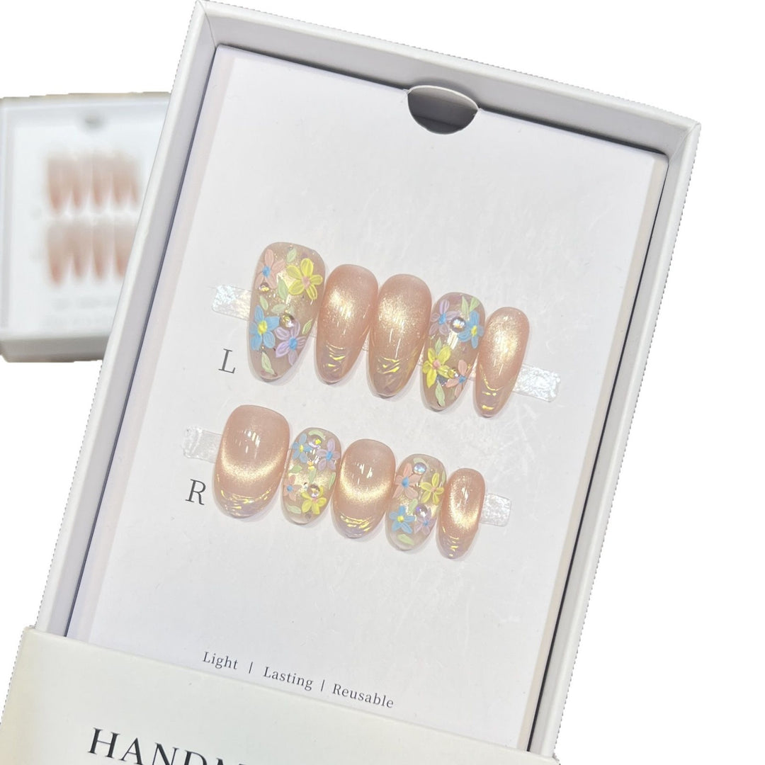 Floral Art Press-On Nail Set Stornfield