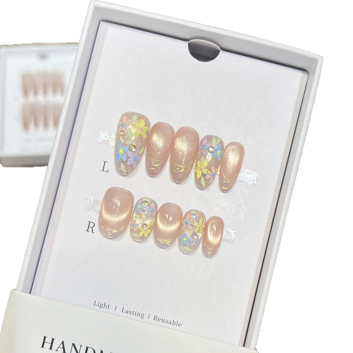 Floral Art Press-On Nail Set Stornfield