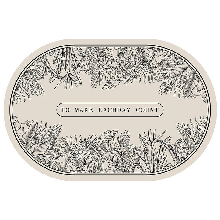 Decorative Oval Indoor Mat for Home