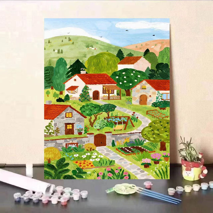 DIY Scenic Garden Paint by Numbers Kit Stornfield