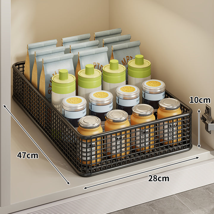 Under-Cabinet Mesh Rolling Storage Basket