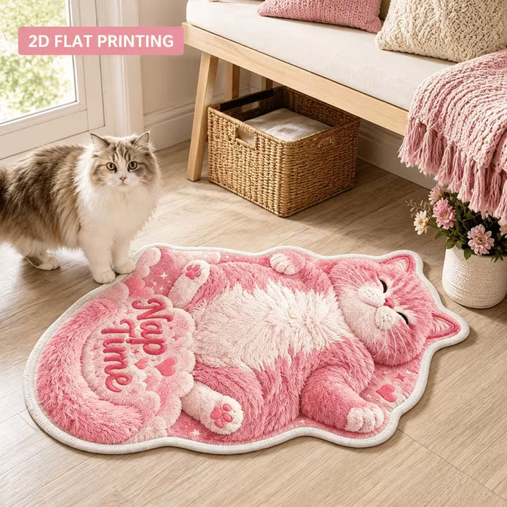 Cute Cat-Shaped Bath Mat