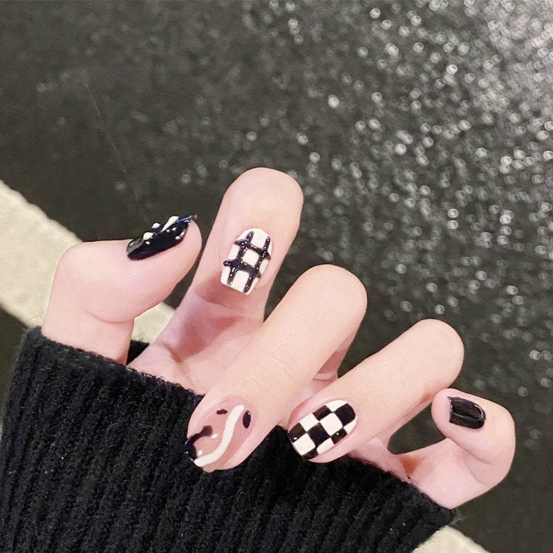 Creative nail art set with modern geometric patterns Stornfield
