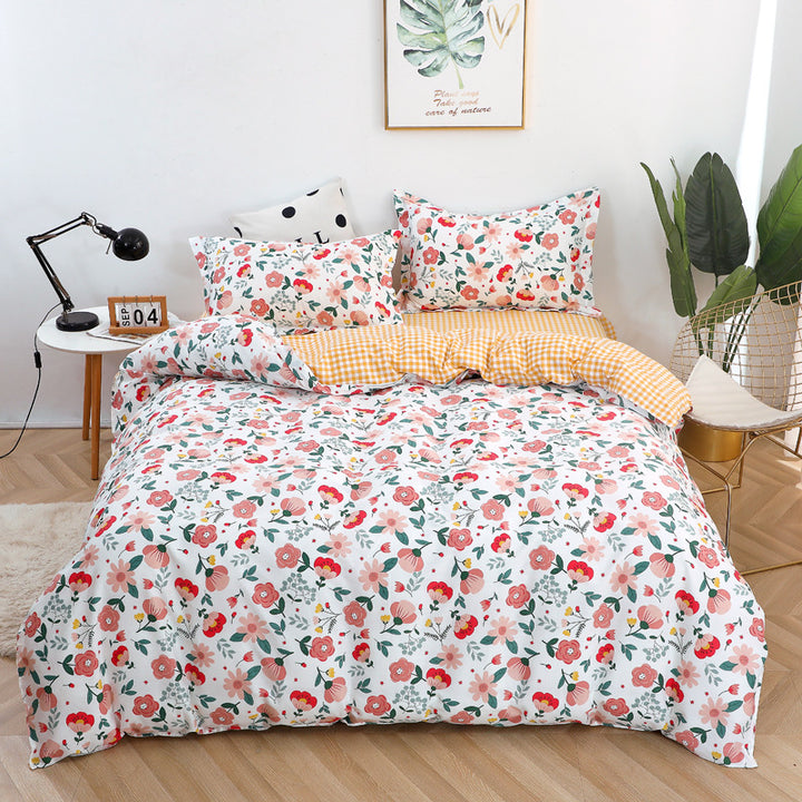 Checked Pattern Bedding Set