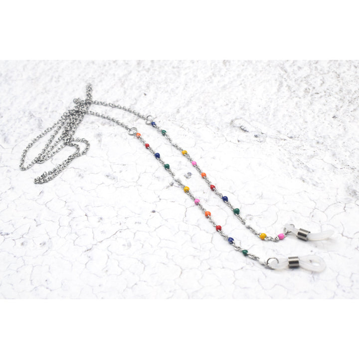 Vibrant Multi-Colored Beaded Eyewear Chain Stornfield