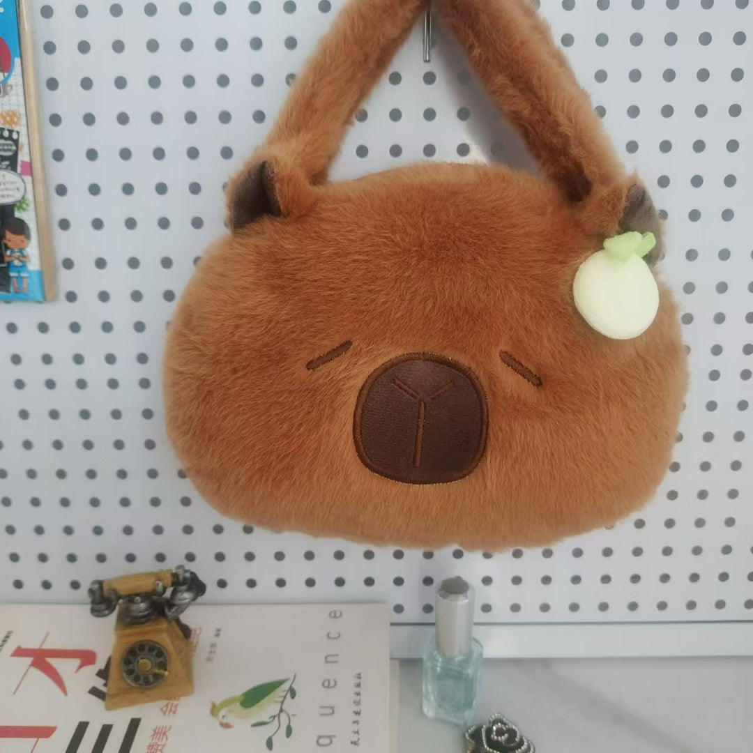 Plush Shoulder Bag with Cute Animal Motif Stornfield