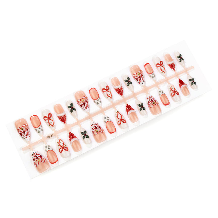Decorative Christmas-Themed Press-On Nail Art Set Stornfield