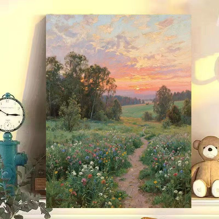 Floral Cat-Themed Canvas Wall Art Stornfield
