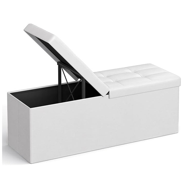 Versatile Upholstered Storage Stool Stornfield