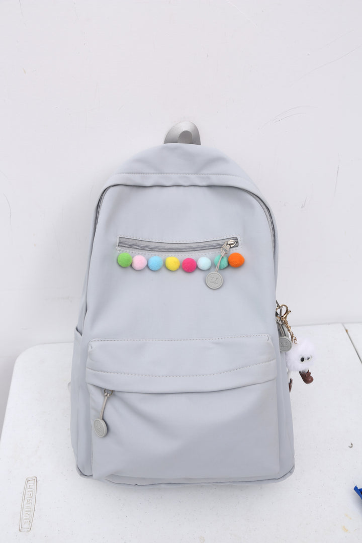 Practical backpack with colorful applications Stornfield
