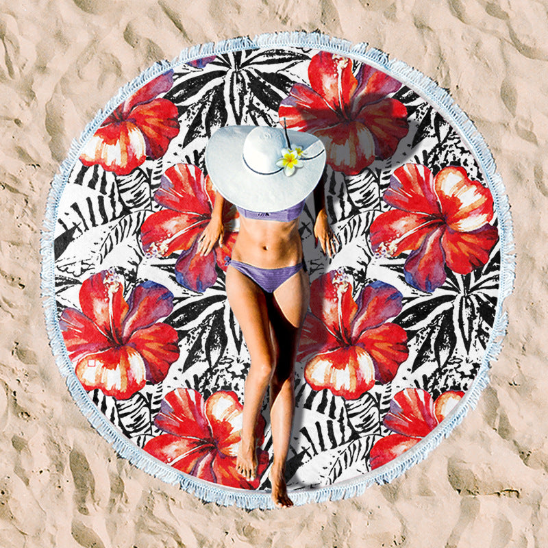 Rundstrand towel with unique sunset design Stornfield