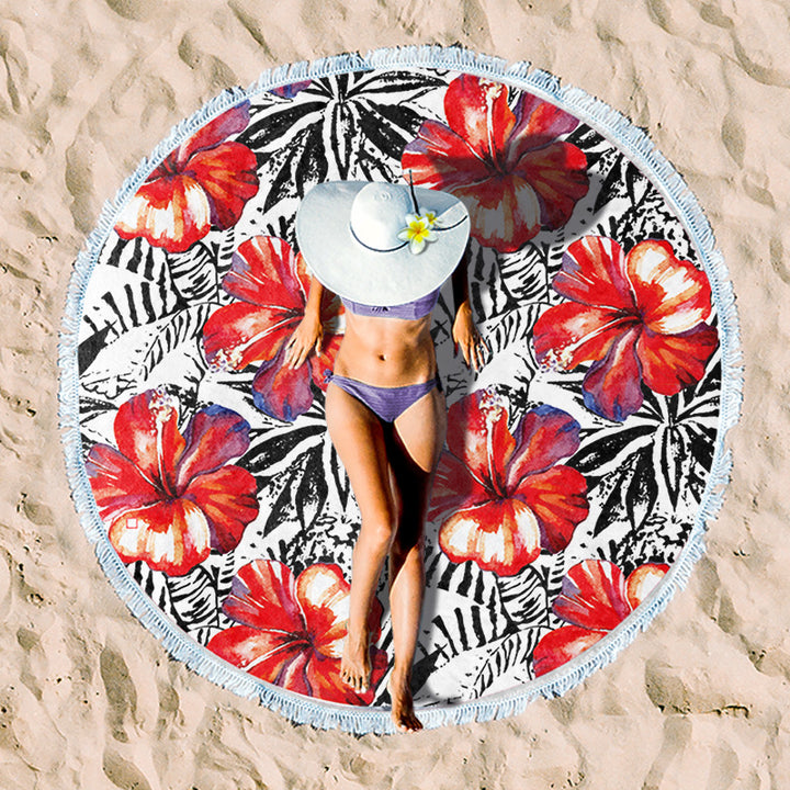 Rundstrand towel with unique sunset design Stornfield