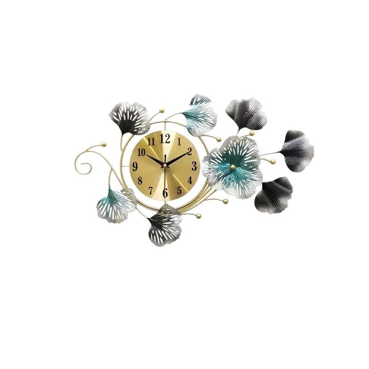 Artistic Floral Wall Clock Sculpture Stornfield