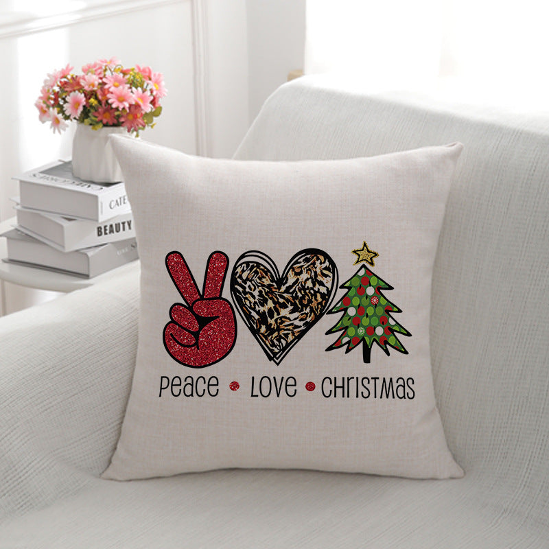 Christmas-Themed Decorative Throw Pillow