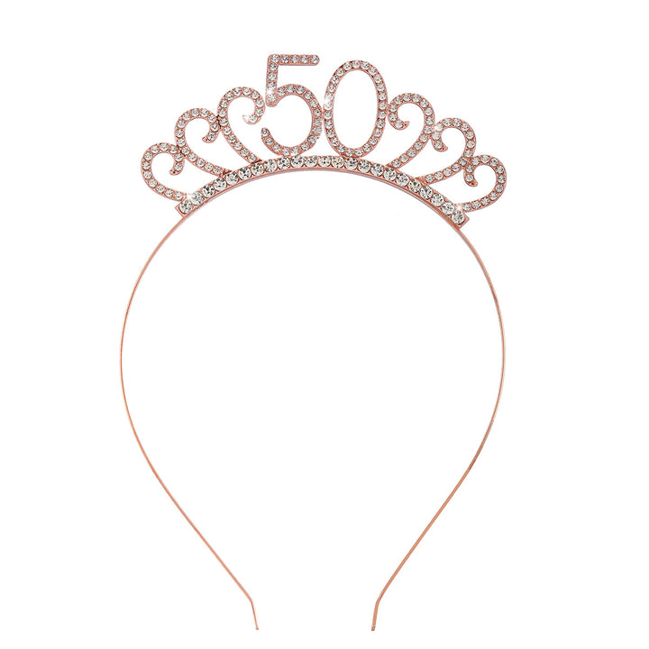 Ladies Crystal Tiara with Custom Designed Number Motif Stornfield