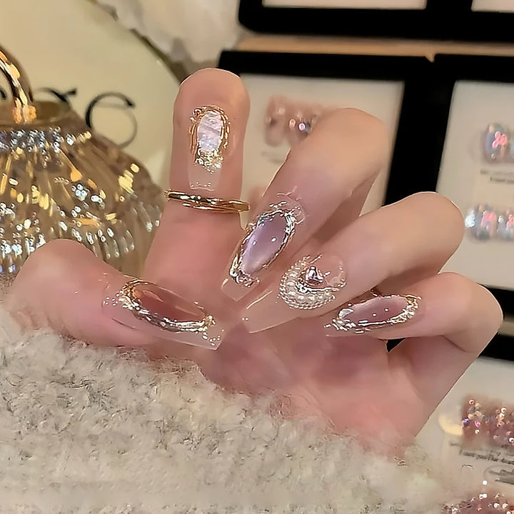 Elegant Decorative Press-On Nail Art Stornfield