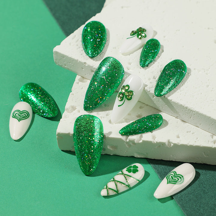 Artistic Glitter Nail Extensions Stornfield