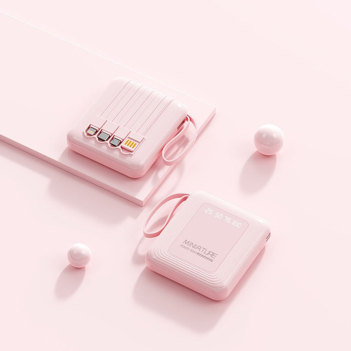 Slim Powerbank with Integrated Cables Stornfield
