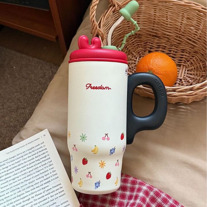 Women's drinking container with cheerful cat design Stornfield